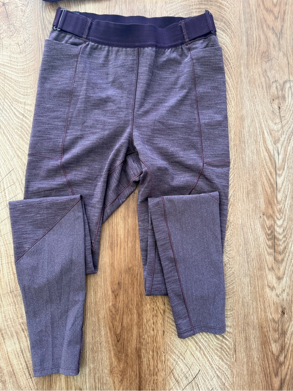 Lululemon Lab Esker Tight Leggings Size 2 Purple Adjustable Waist RARE